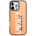 PERSONALISED BOLD NAME: ORANGE CUSTOM PHONE CASE