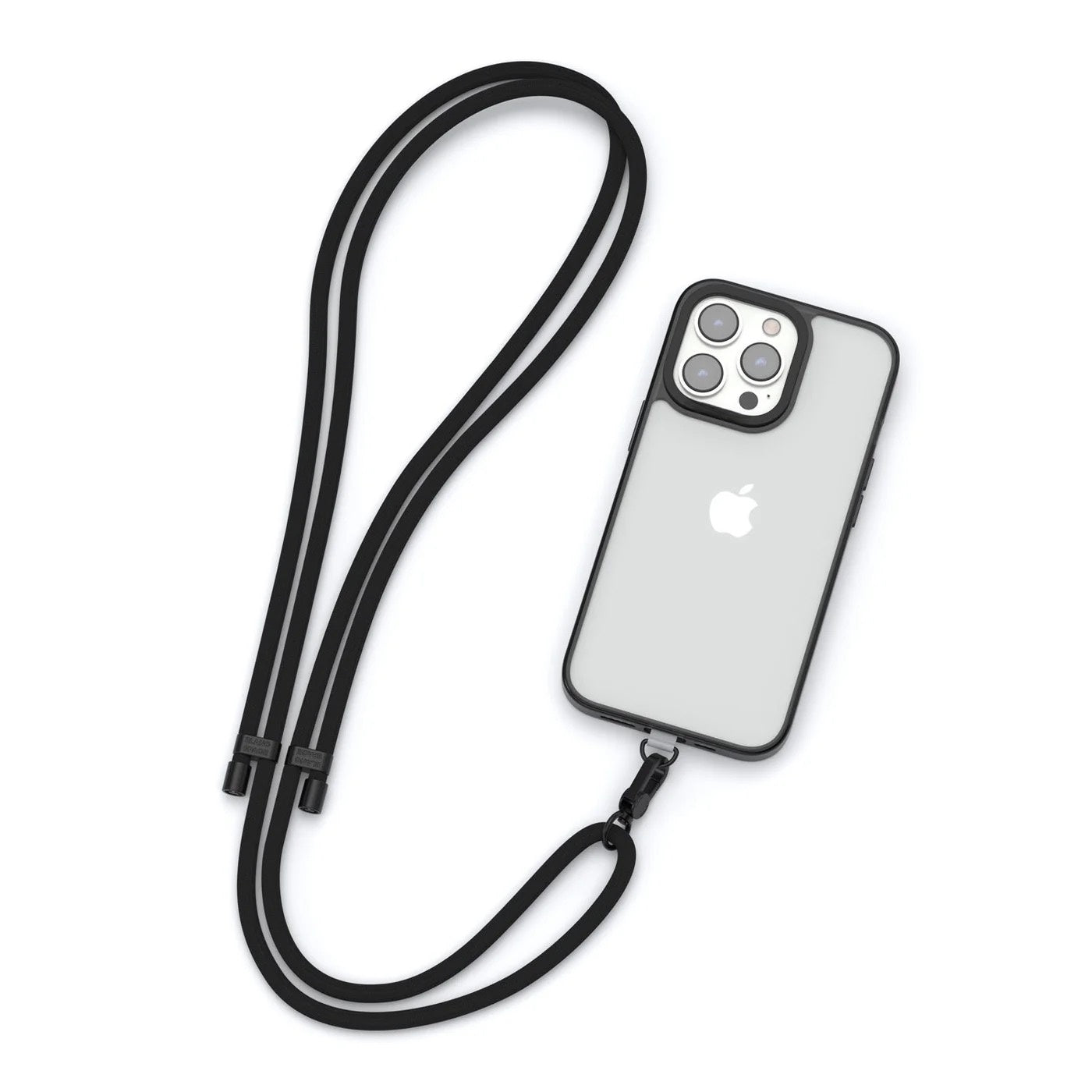 Rope Cross-Body Strap - Black & Black