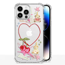 Load image into Gallery viewer, CASETiFY Impact iPhone 16 15 14 13 Pro Case with Eggsdoodz Party Teddy Bears design, featuring 8.2 ft drop protection and stylish design.
