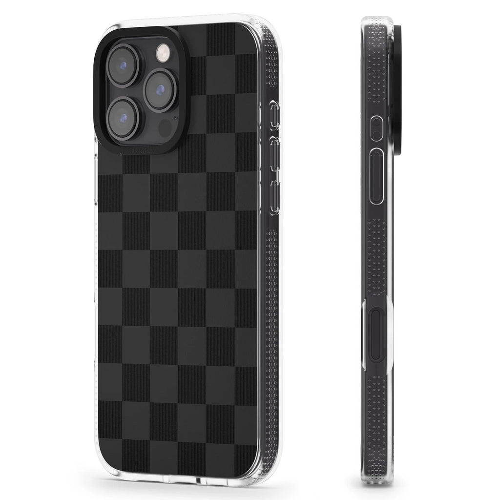 Black Checkered Phone case