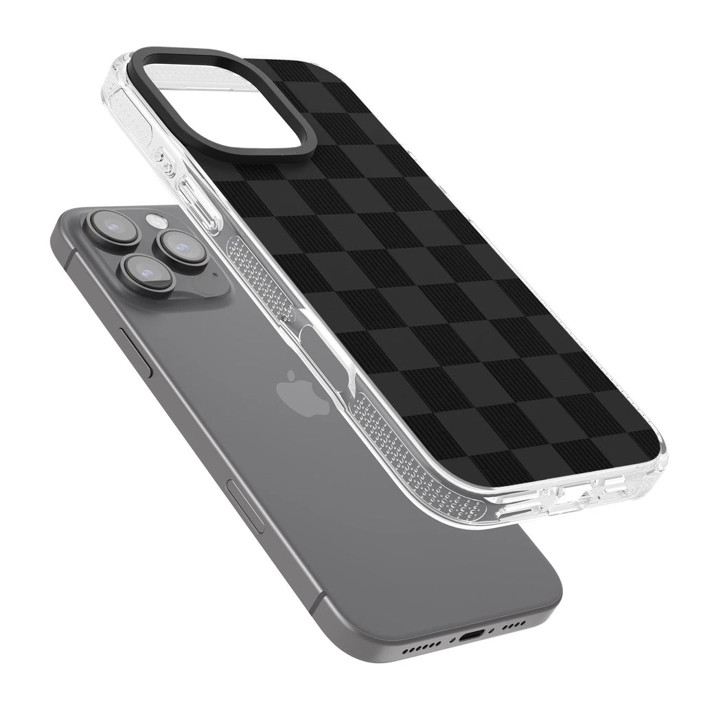 Black Checkered Phone case