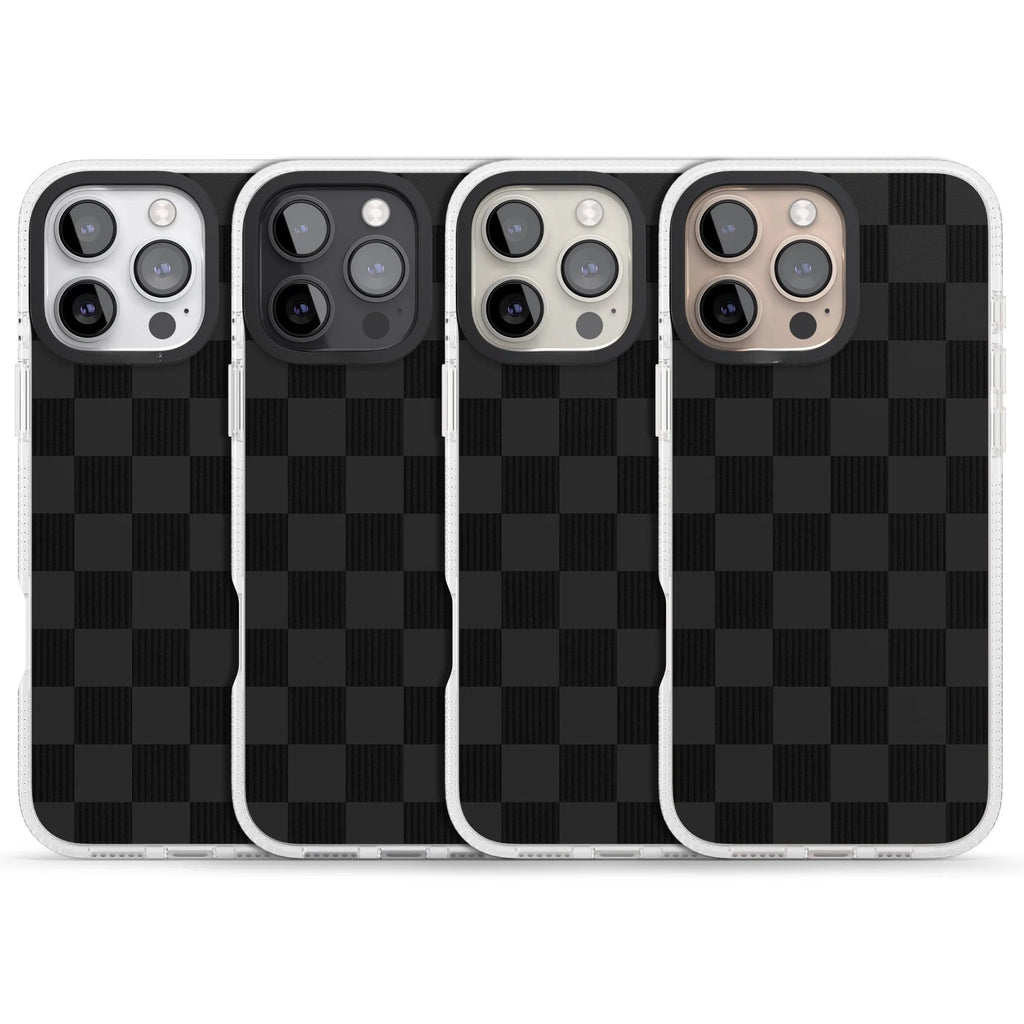 Black Checkered Phone case