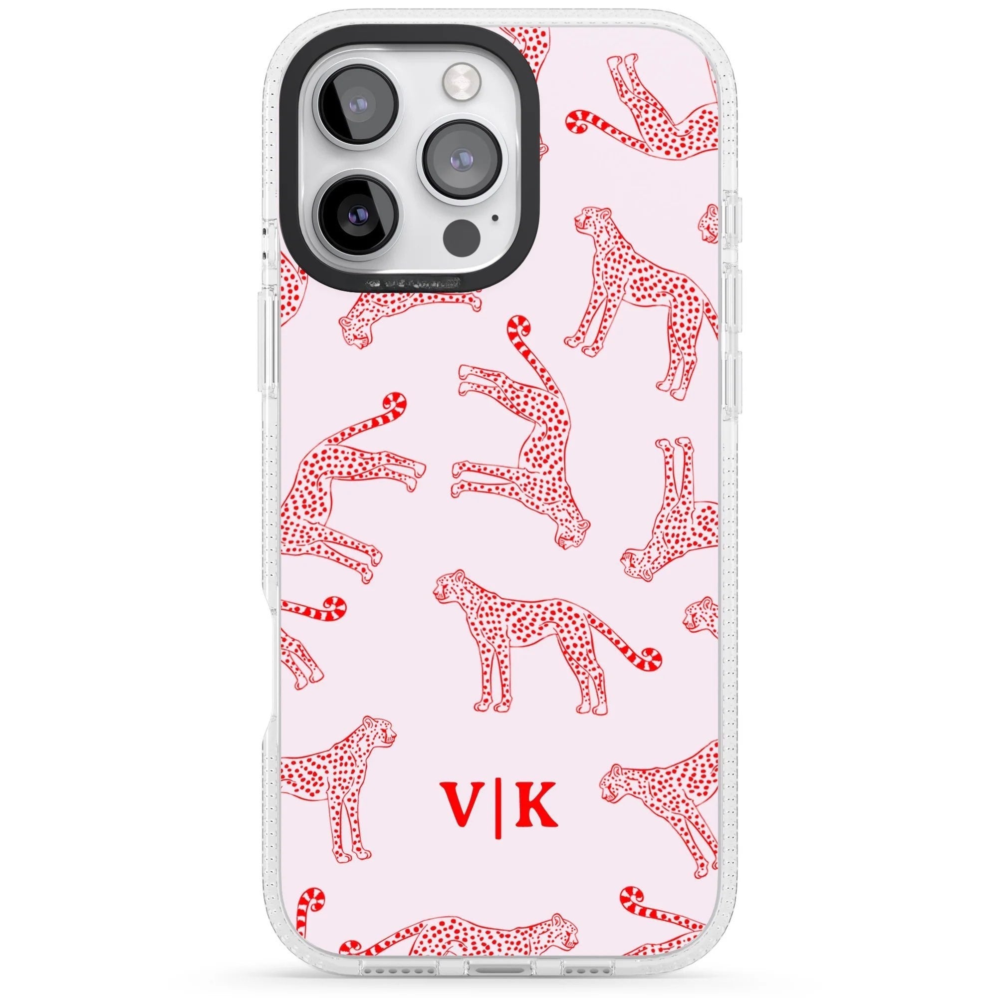 Red & Pink Cheetah Phone case