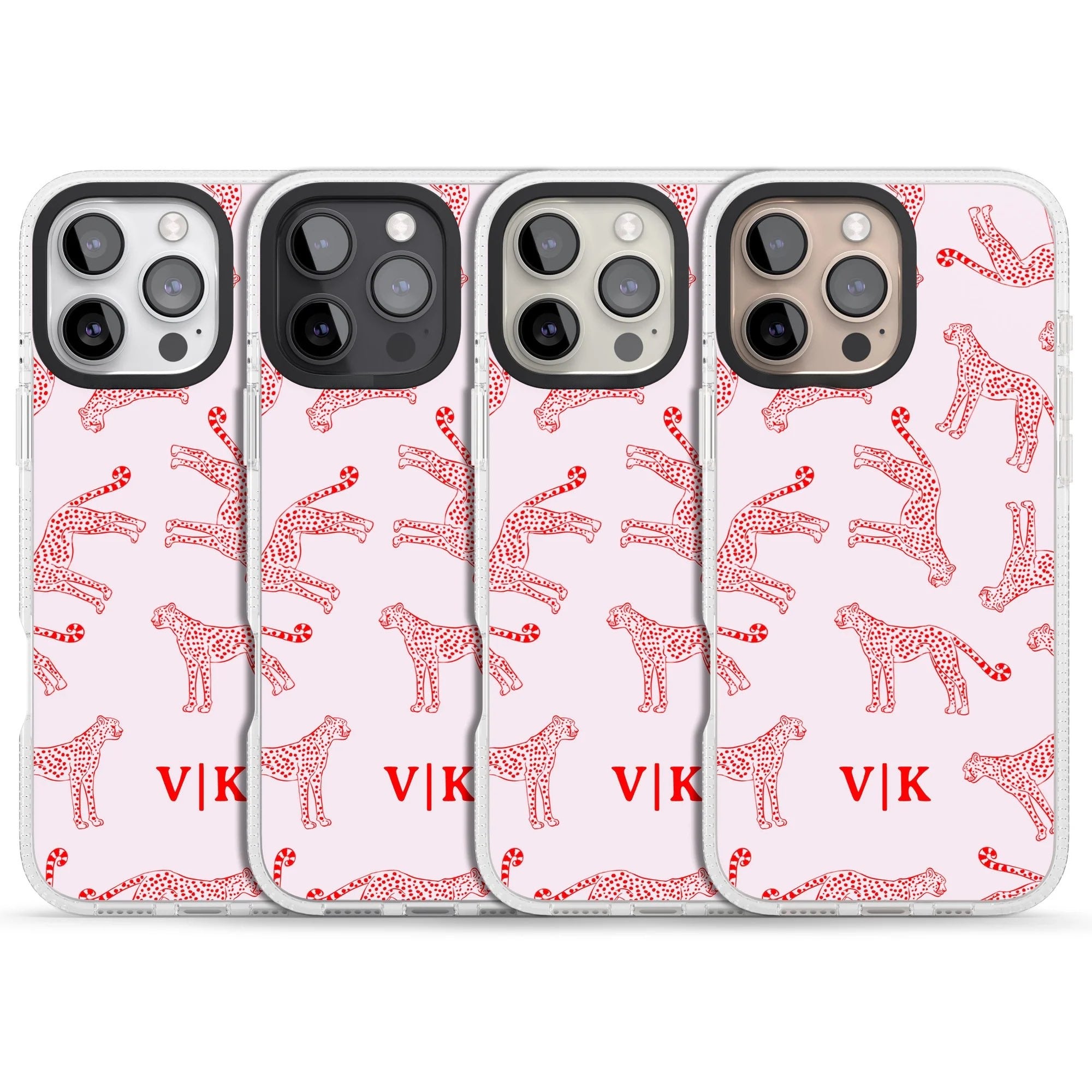 Red & Pink Cheetah Phone case