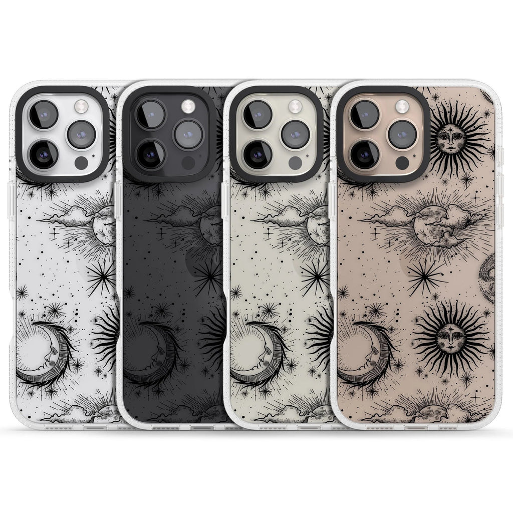 Suns, Moons & Clouds Phone case