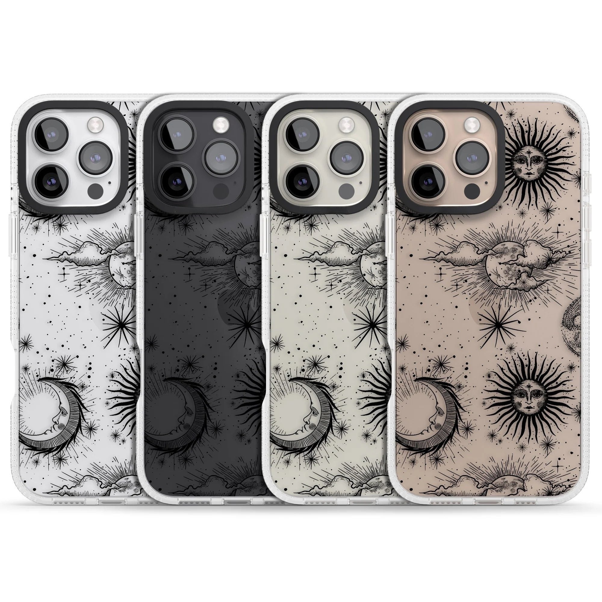 Suns, Moons & Clouds Phone case